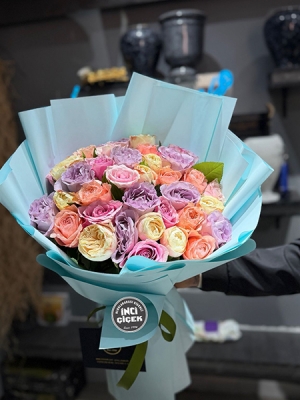 Pastel Gül Buketi – Soft Premium Tasarım