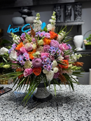 Renkli Karma Çiçek Aranjmanı